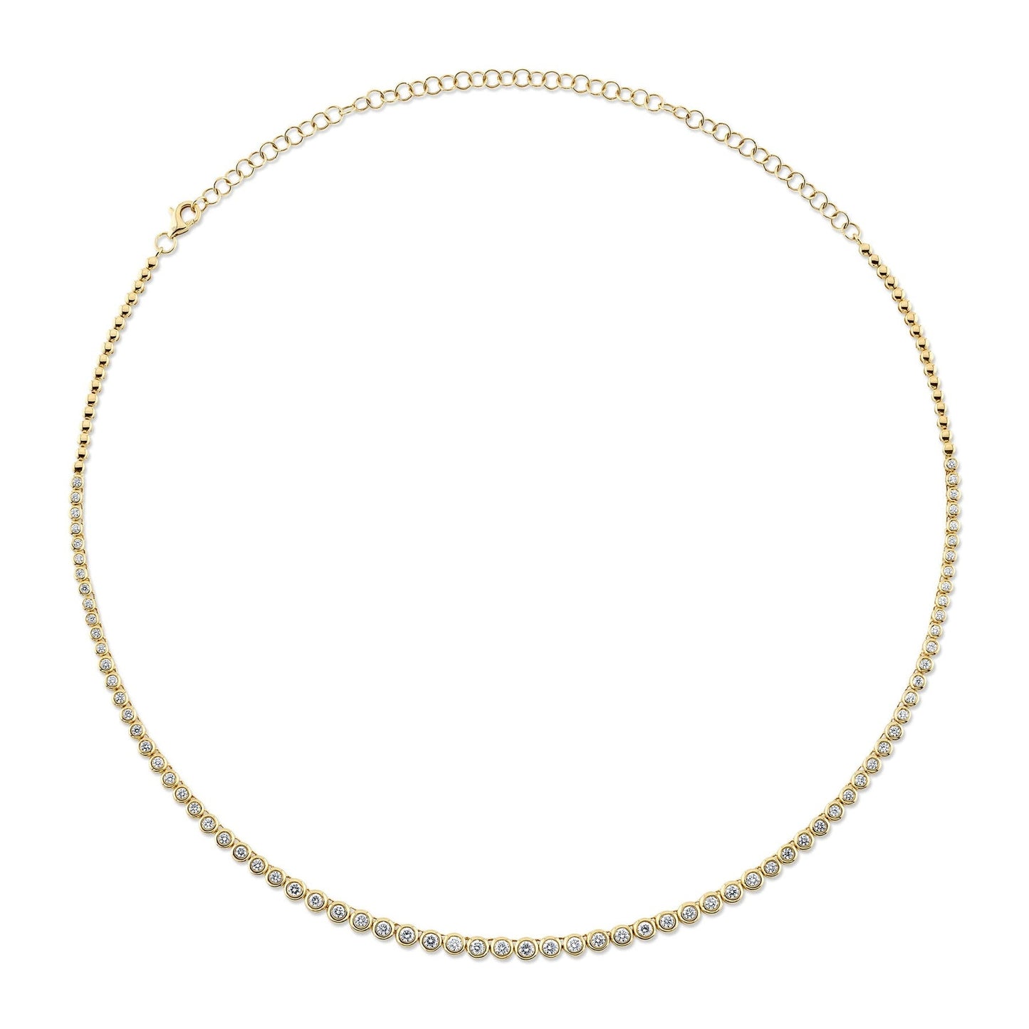 14kY 2cttw Diamond Bezel Necklace SC55021358V4Z18