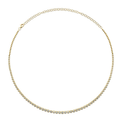 14kY 2cttw Diamond Bezel Necklace SC55021358V4Z18