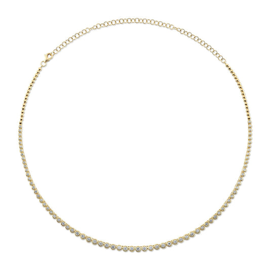 14kY 2cttw Diamond Bezel Necklace SC55021358V4Z18