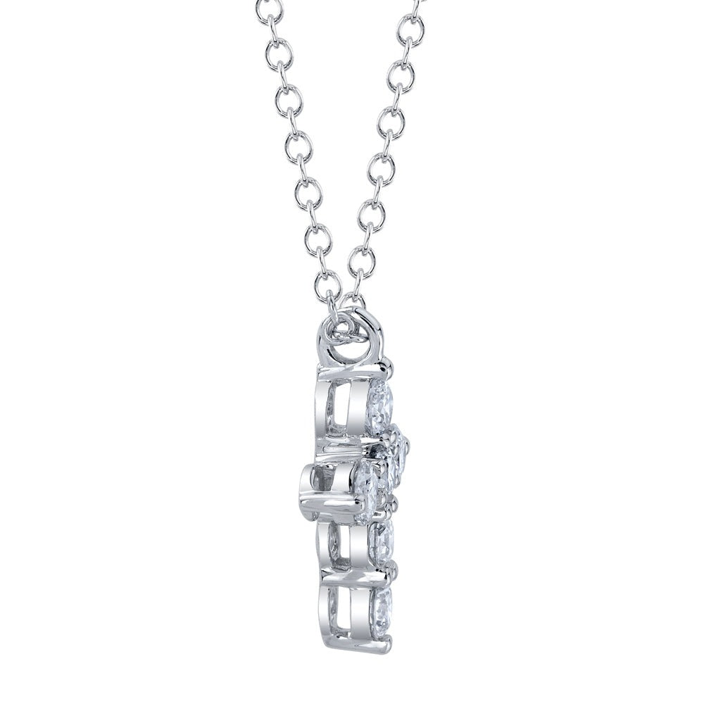 14kW .25cttw Diamond Cross Necklace SC55021393