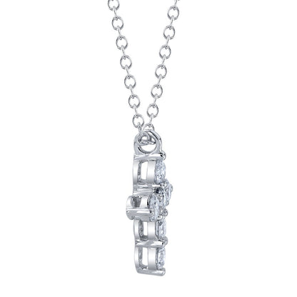 14kW .25cttw Diamond Cross Necklace SC55021393