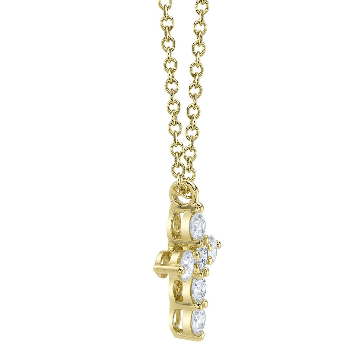 14kY .25cttw Diamond Cross Necklace SC55021394