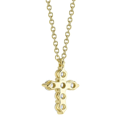 14kY .25cttw Diamond Cross Necklace SC55021394