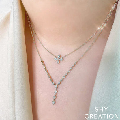 14kW .37ct Dia Flower Neck SC55021610-15-18