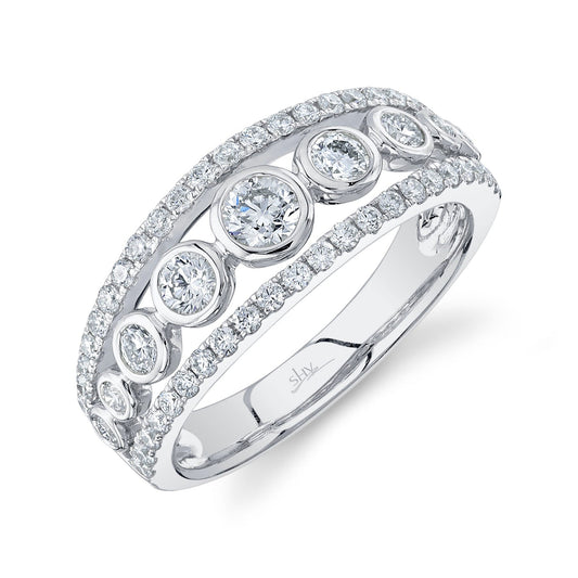 14kW .98cttw Diamond Bezel Ring SC55023223V2 - 7