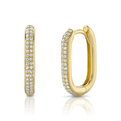 14kY .18cttw Diamond Oval Hoop SC55023239H0.65