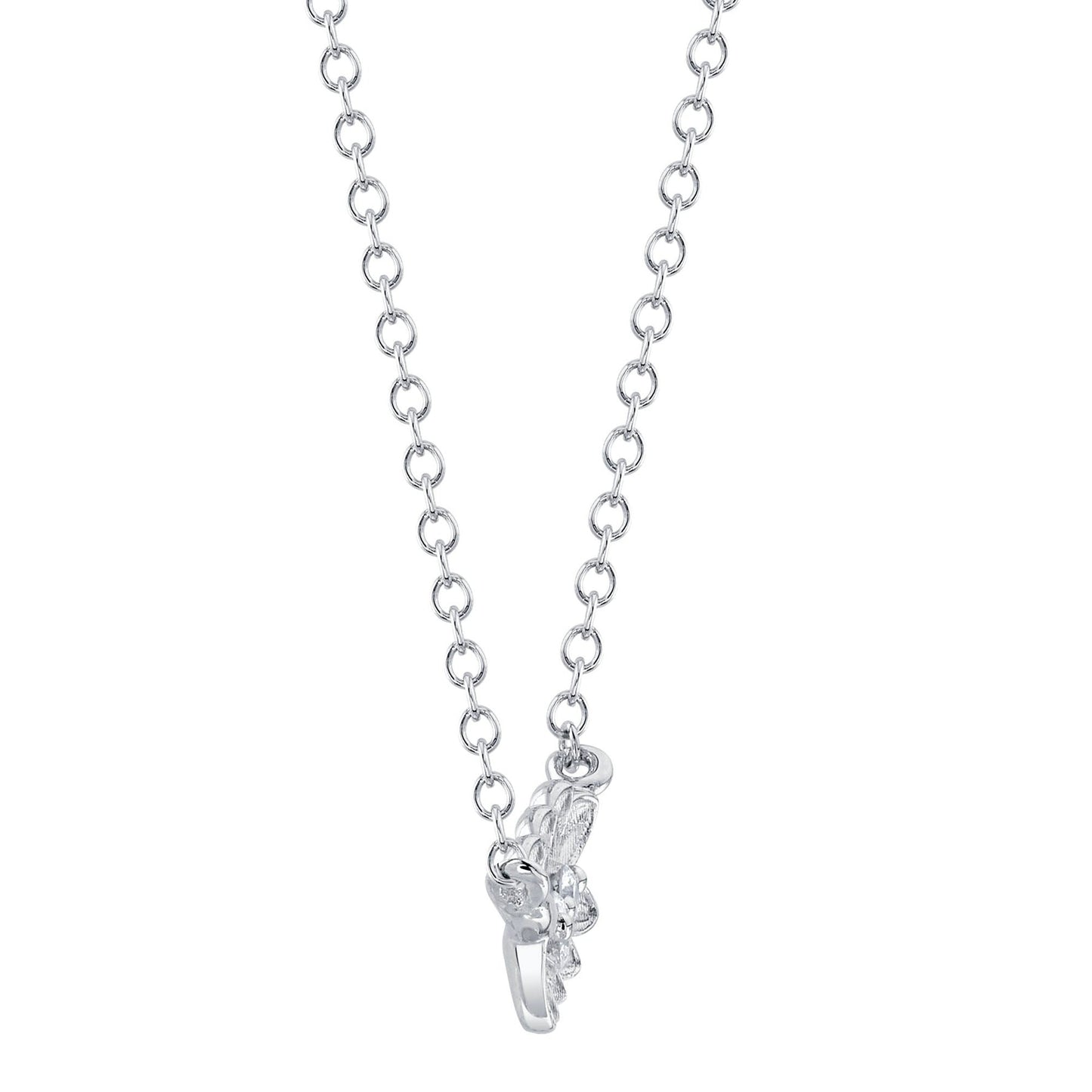 14kW .08cttw Diamond Leaf Necklace SC55024208