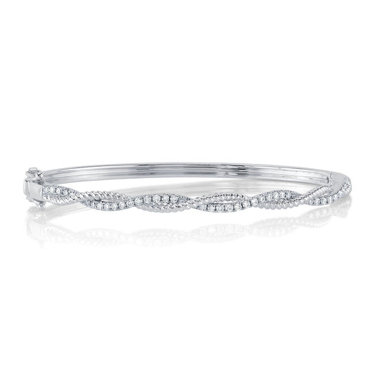 14kW .54cttw Diamond Twist Bracelet SC55025549ZM