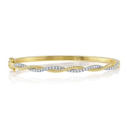 14kY .54cttw Diamond Twist Bangle SC55025550RDZM
