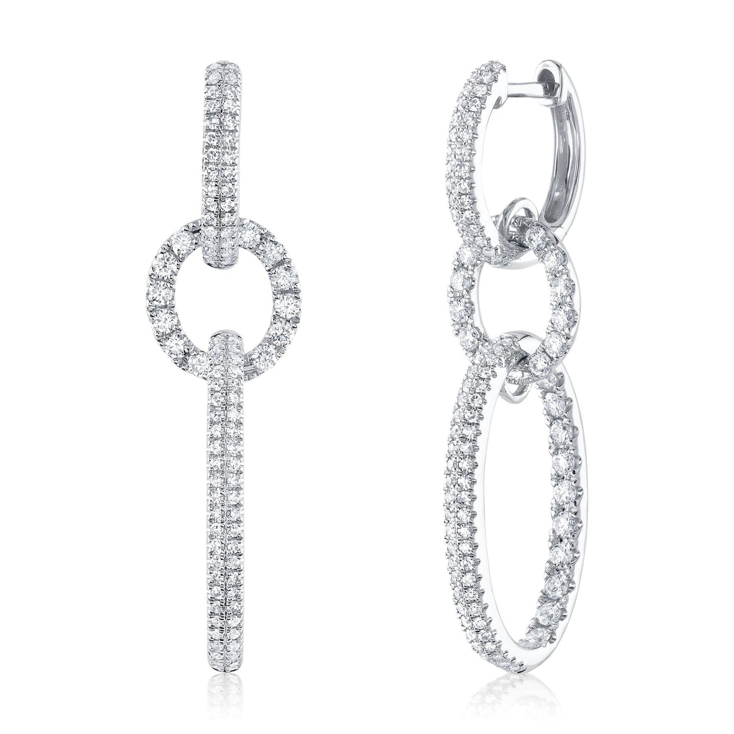 14kW 1cttw Diamond Oval Dangle SC55025754
