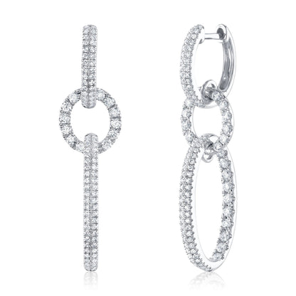 14kW 1cttw Diamond Oval Dangle SC55025754