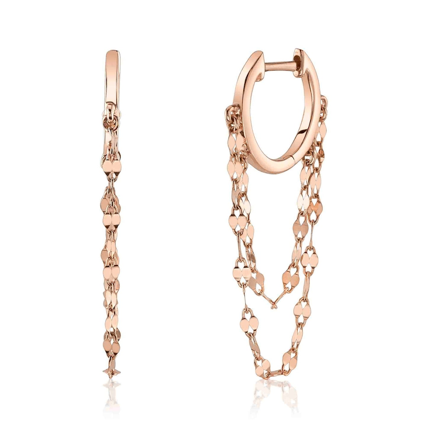 14kR Huggie Dangle Earring SC55026178GO