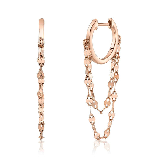 14kR Huggie Dangle Earring SC55026178GO