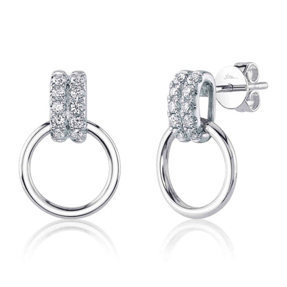 14kW .26ct Diamond Circle Earring SC55026388