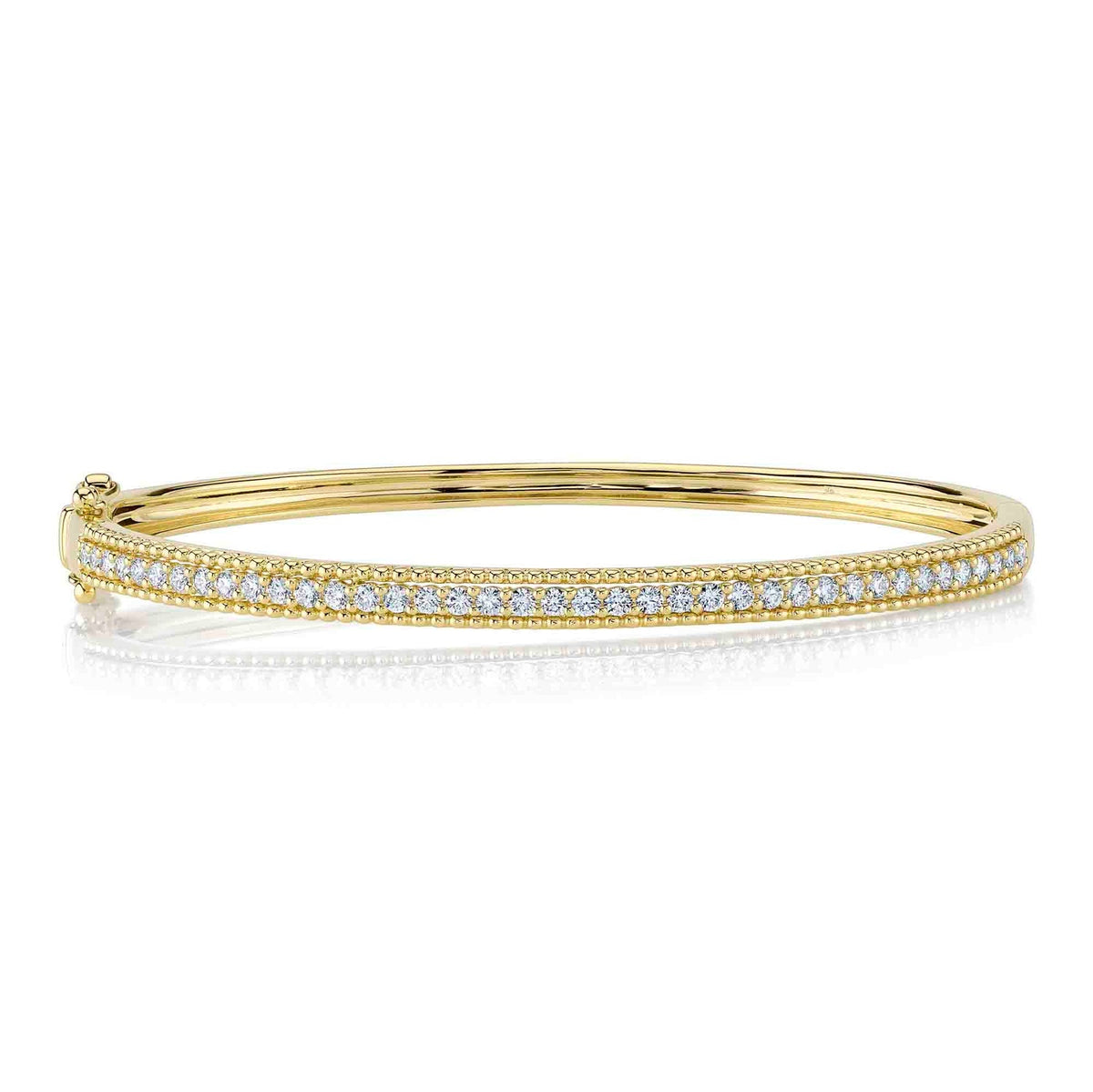 14kY 0.93cttw Diamond Beaded Bracelet SC55026604ZM