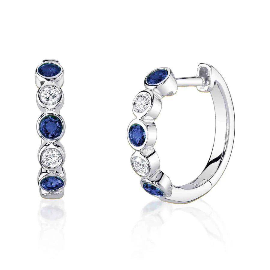 14kW .45ct Saph & .16ct Dia Hoop SC55026663