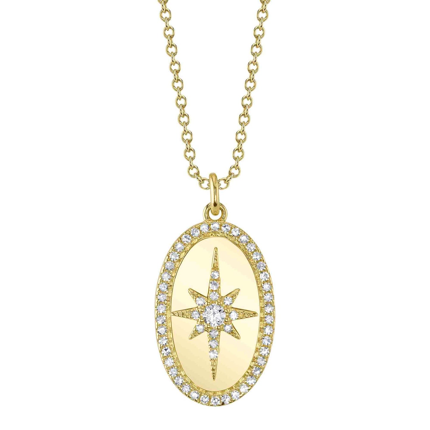14kY .18cttw Diamond North Star Necklace SC55026882