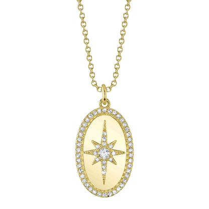 14kY .18cttw Diamond North Star Necklace SC55026882