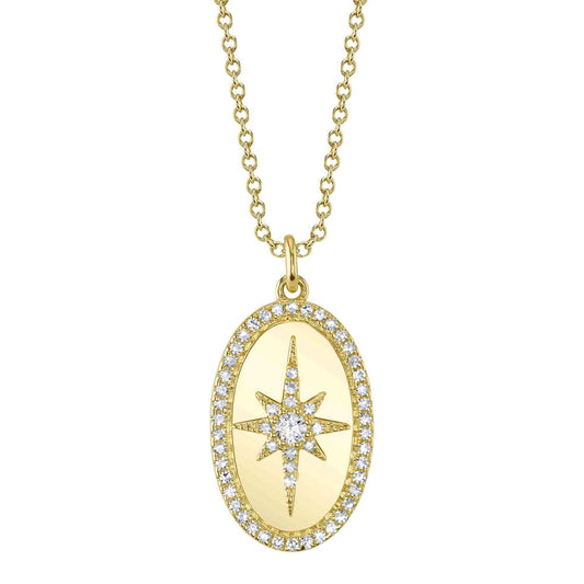 14kY .18cttw Diamond North Star Necklace SC55026882