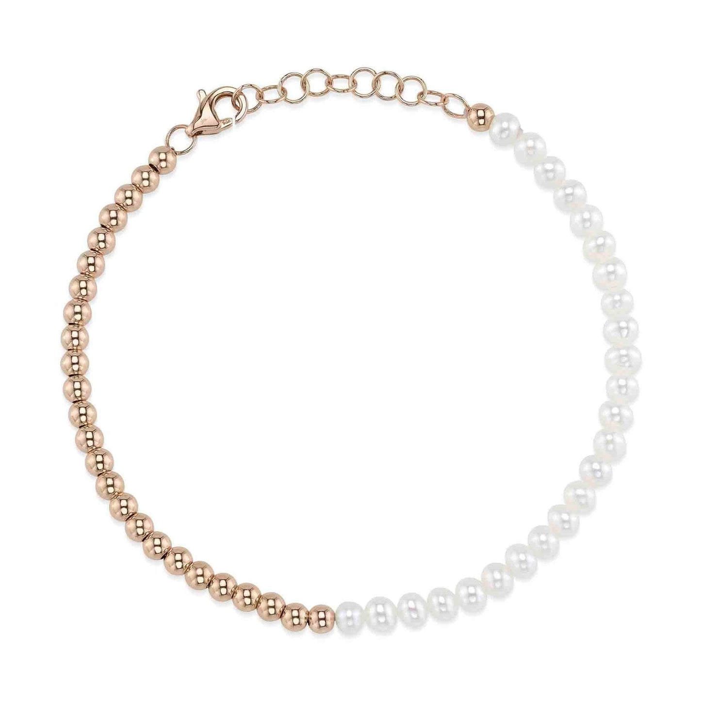 14kR Pearl Ball Chain Bracelet SC55027777