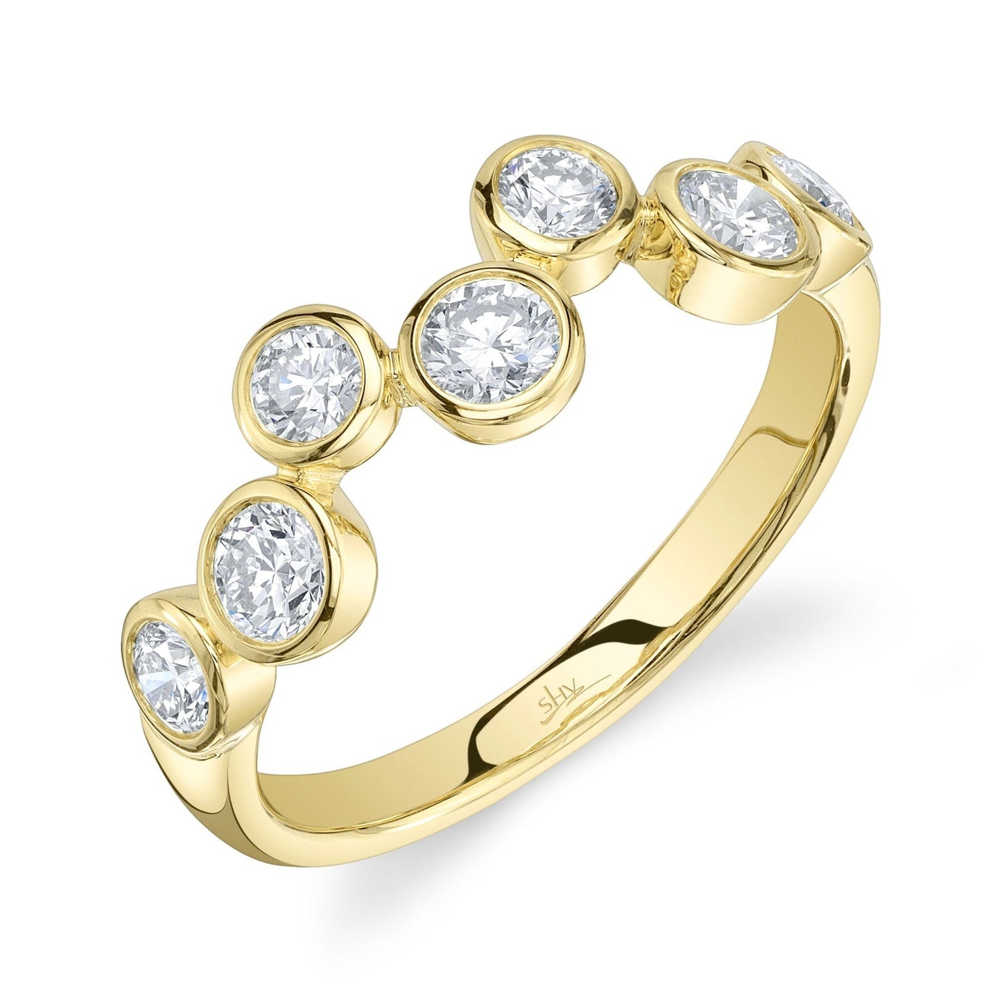 14kY .78cttw Diamond Bezel Ring SC55029263-7