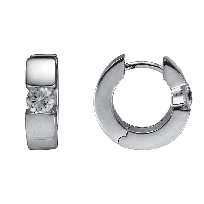 SS 4mm CZ Huggie Hoop SEM85TLCZ