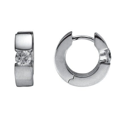 SS 4mm CZ Huggie Hoop SEM85TLCZ