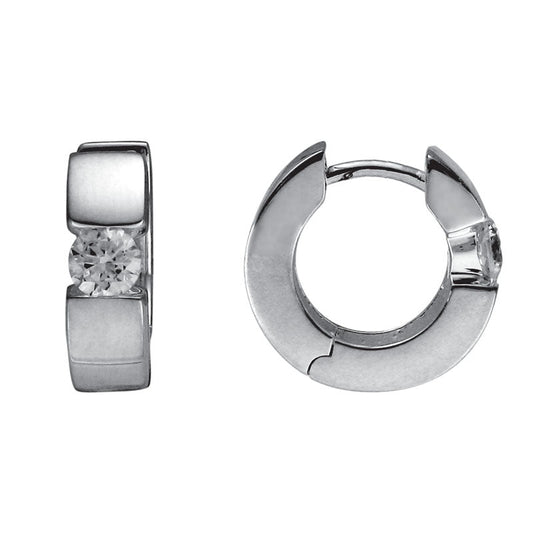 SS 4mm CZ Huggie Hoop SEM85TLCZ