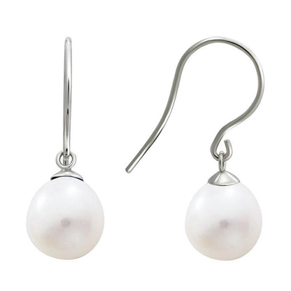 SS 8mm FWP Drop Earring SET66TLPE