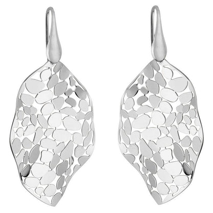 SS Mosaic Leaf Dangle Earring SEU99EE