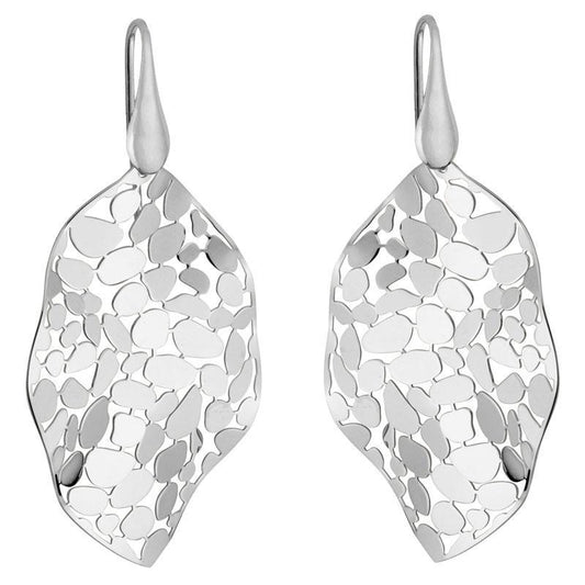 SS Mosaic Leaf Dangle Earring SEU99EE