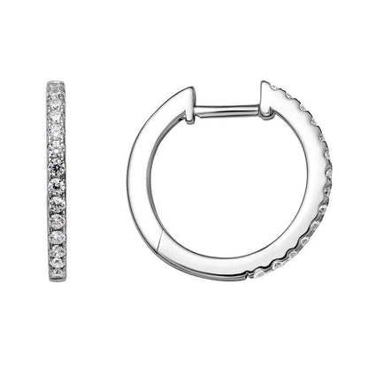 SS CZ Hinged Hoop SEZ23TLCZ