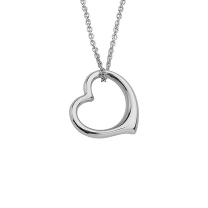 SS 17mm Heart Necklace SN482ZT