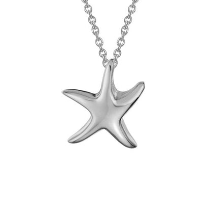 SS 13mm Starfish Necklace SND36SK
