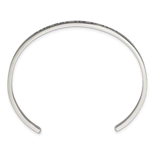 Stainless Steel "Love Is All You Need" Cuff SRB2674