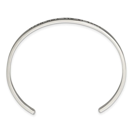 Stainless Steel "Love Is All You Need" Cuff SRB2674
