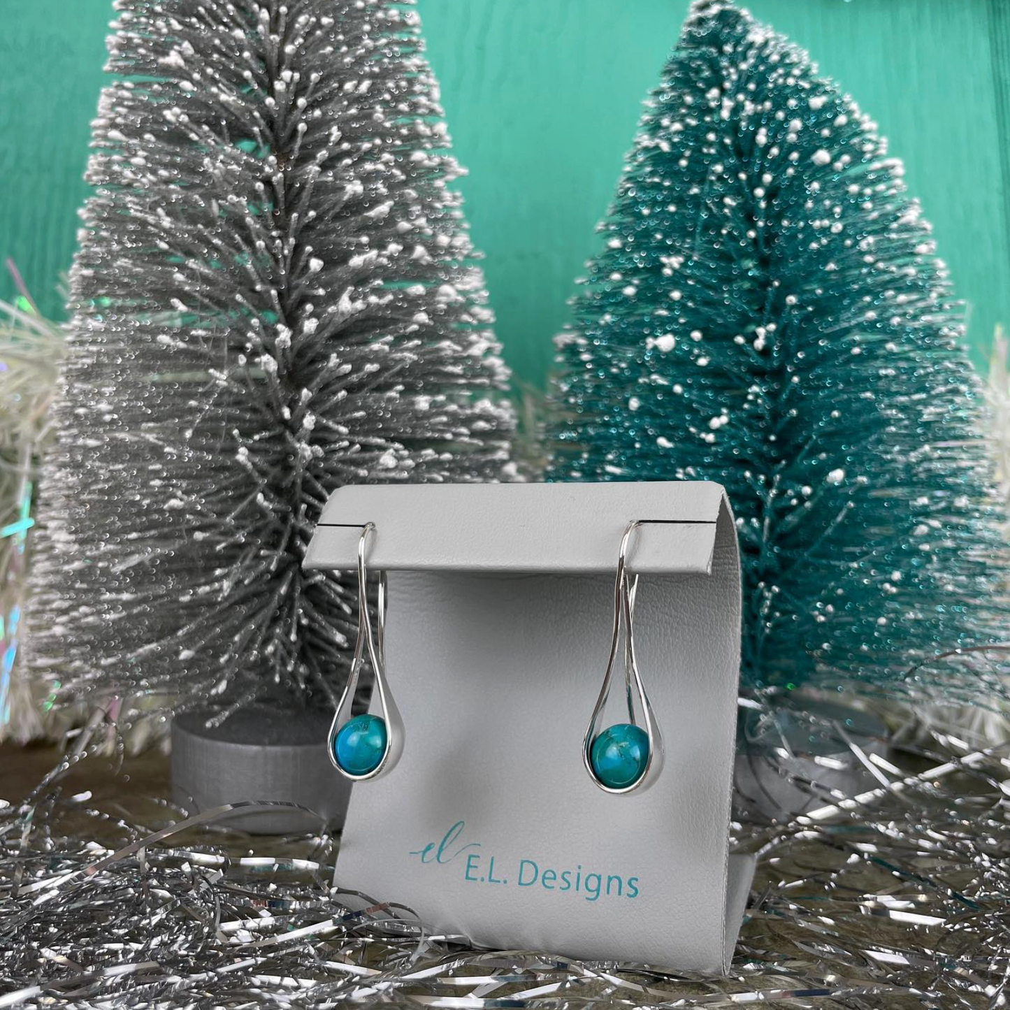 SS Captivating w/Turquoise Earring EA75412T