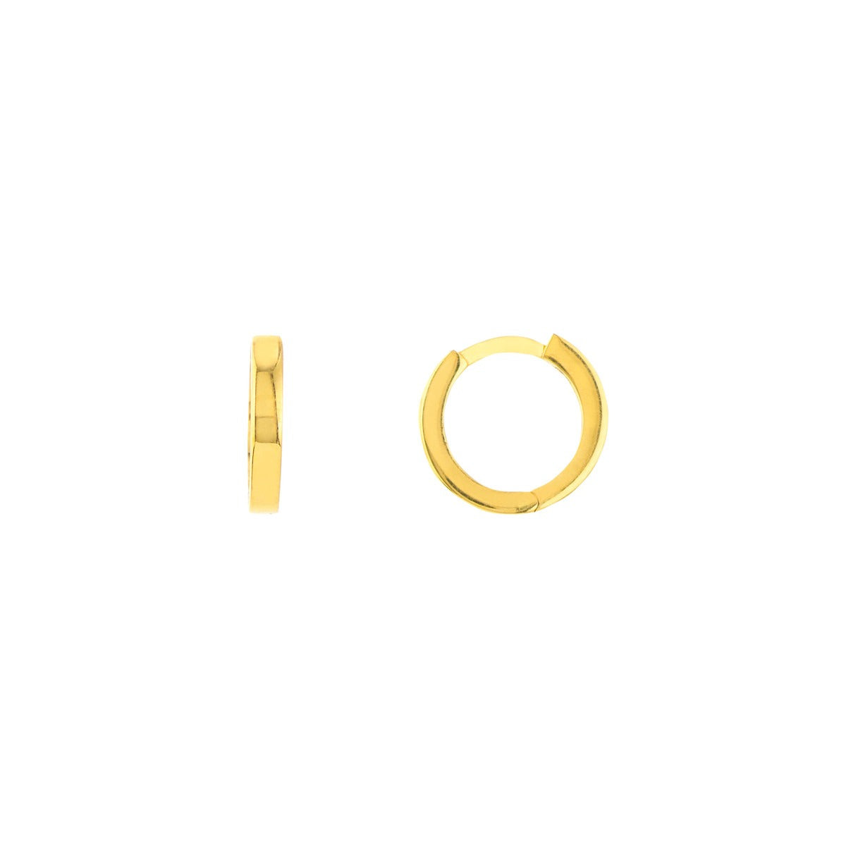 14kY 10.7mm Square Huggie TM022352-14Y