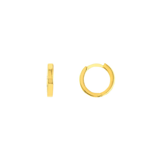 14kY 10.7mm Square Huggie TM022352-14Y