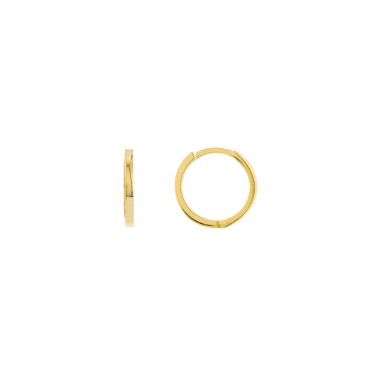 14kY 12.35mm Square Huggie TM022353-14Y