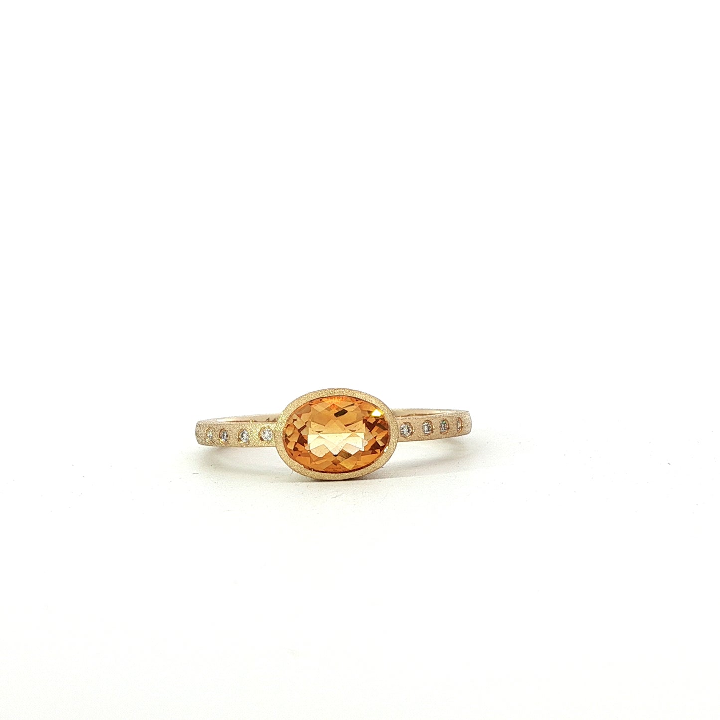 14kY .78ct Citrine .02cttw Diamond Ring AR77575CT - 220Y