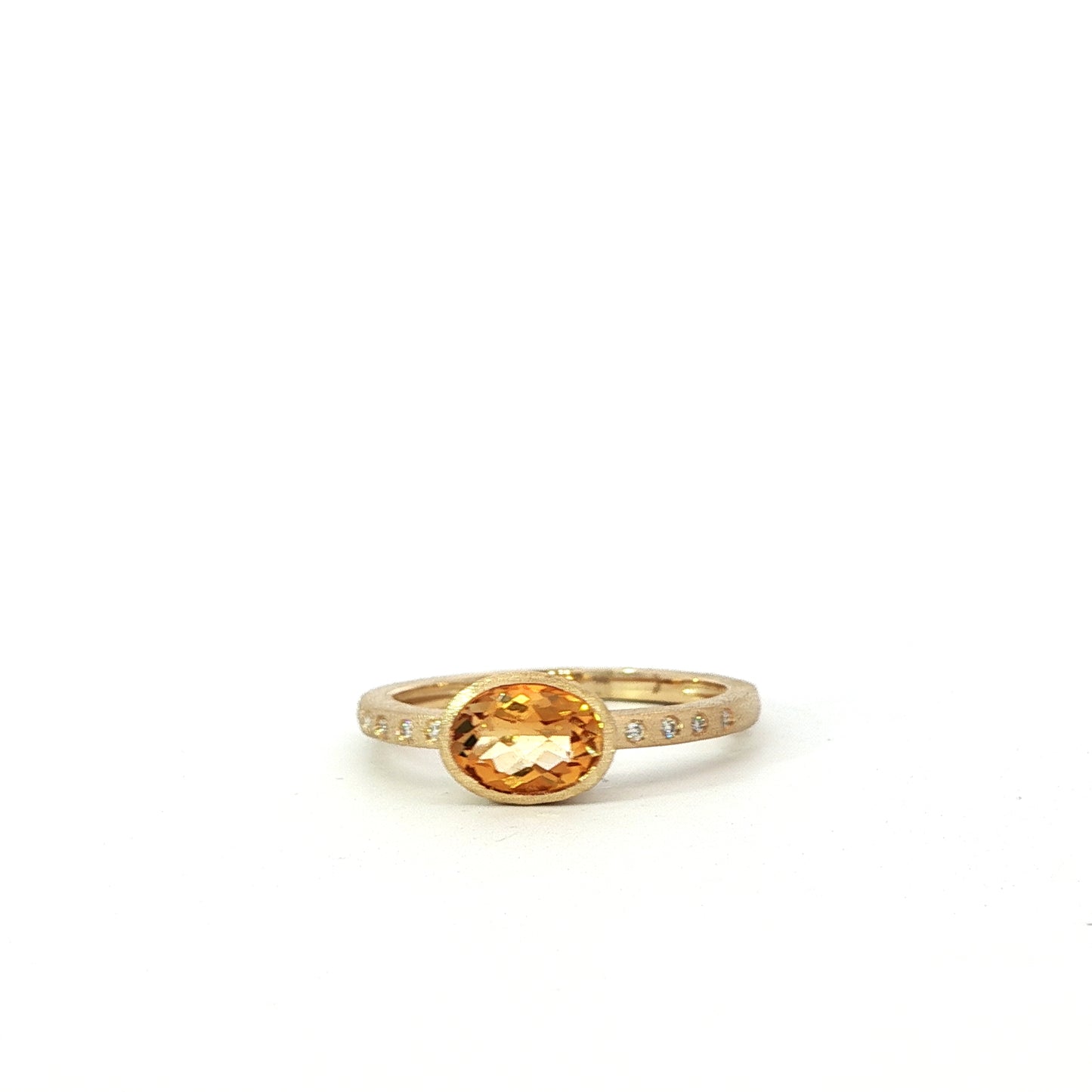14kY .78ct Citrine .02cttw Diamond Ring AR77575CT - 220Y