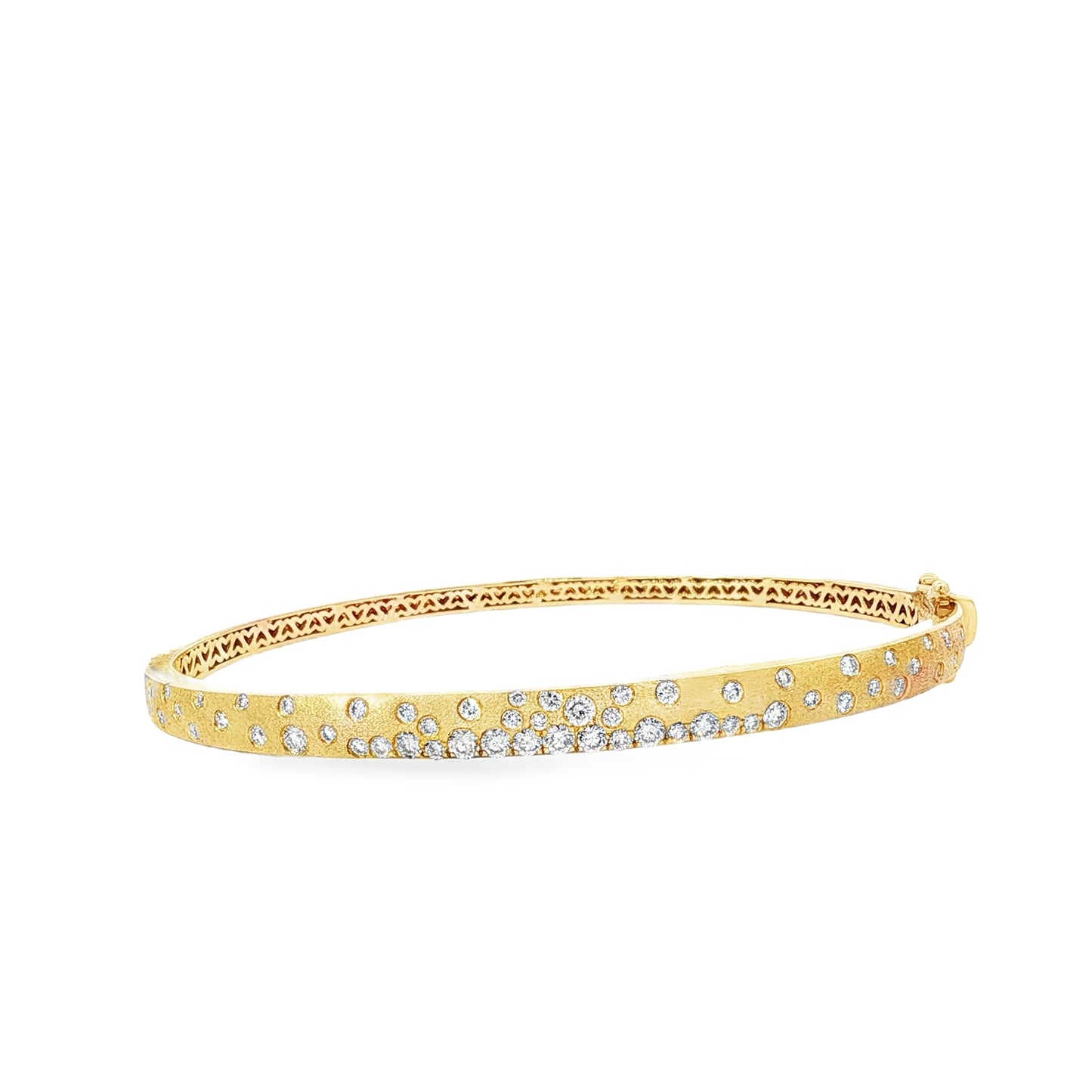 14kY .83cttw Diamond Scatter Bangle AG70117D - 201Y