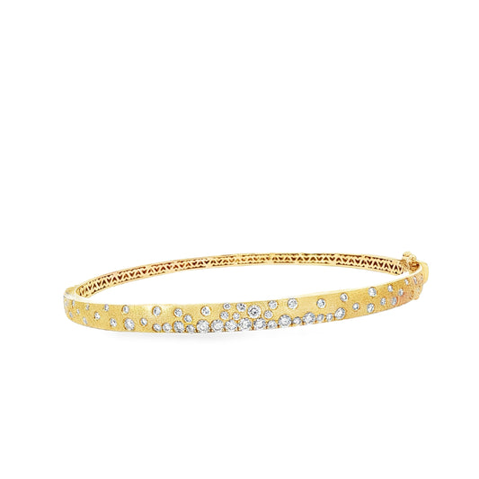 14kY .83cttw Diamond Scatter Bangle AG70117D - 201Y