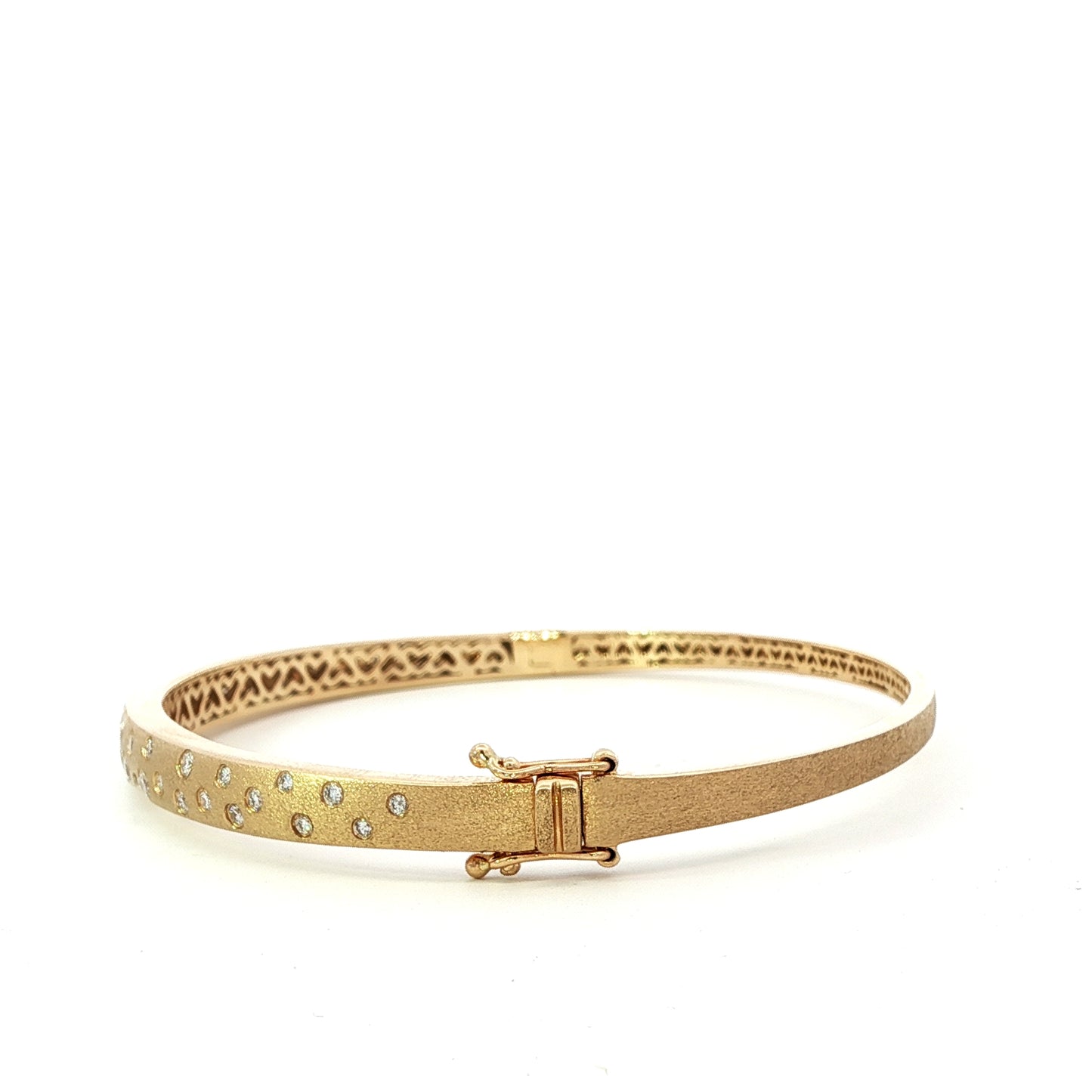 14kY .83cttw Diamond Scatter Bangle AG70117D - 201Y