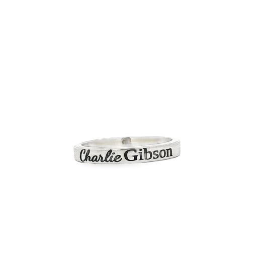 SS 3mm Engravable Band Sample - 7.5