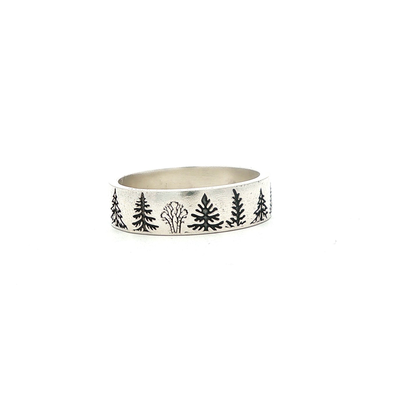 SS Tree Line Ring - 7.5
