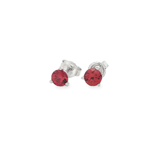 18kW .60cttw Ruby Stud