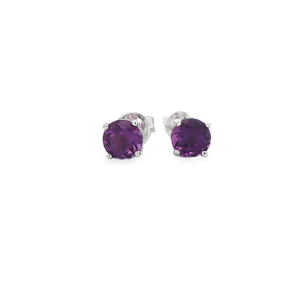 SS 5mm Amethyst Stud
