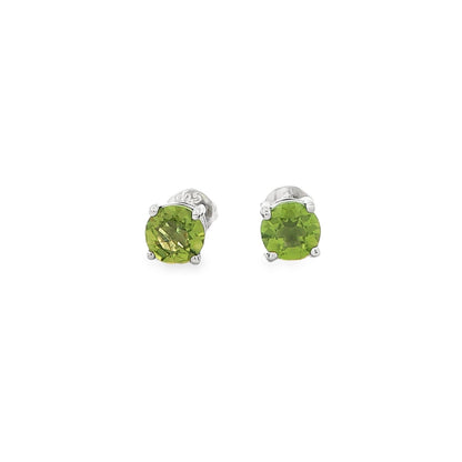 SS 5mm Peridot Stud